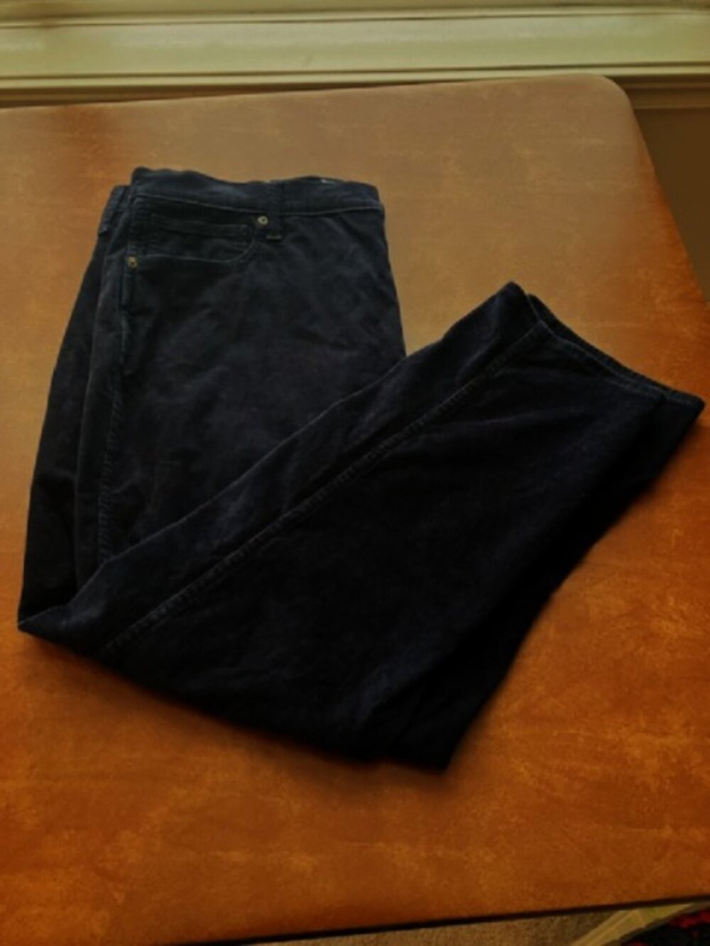 Gap Vintage Slim High Rise Navy Corduroys Women's Size 35/20 Regular Standard